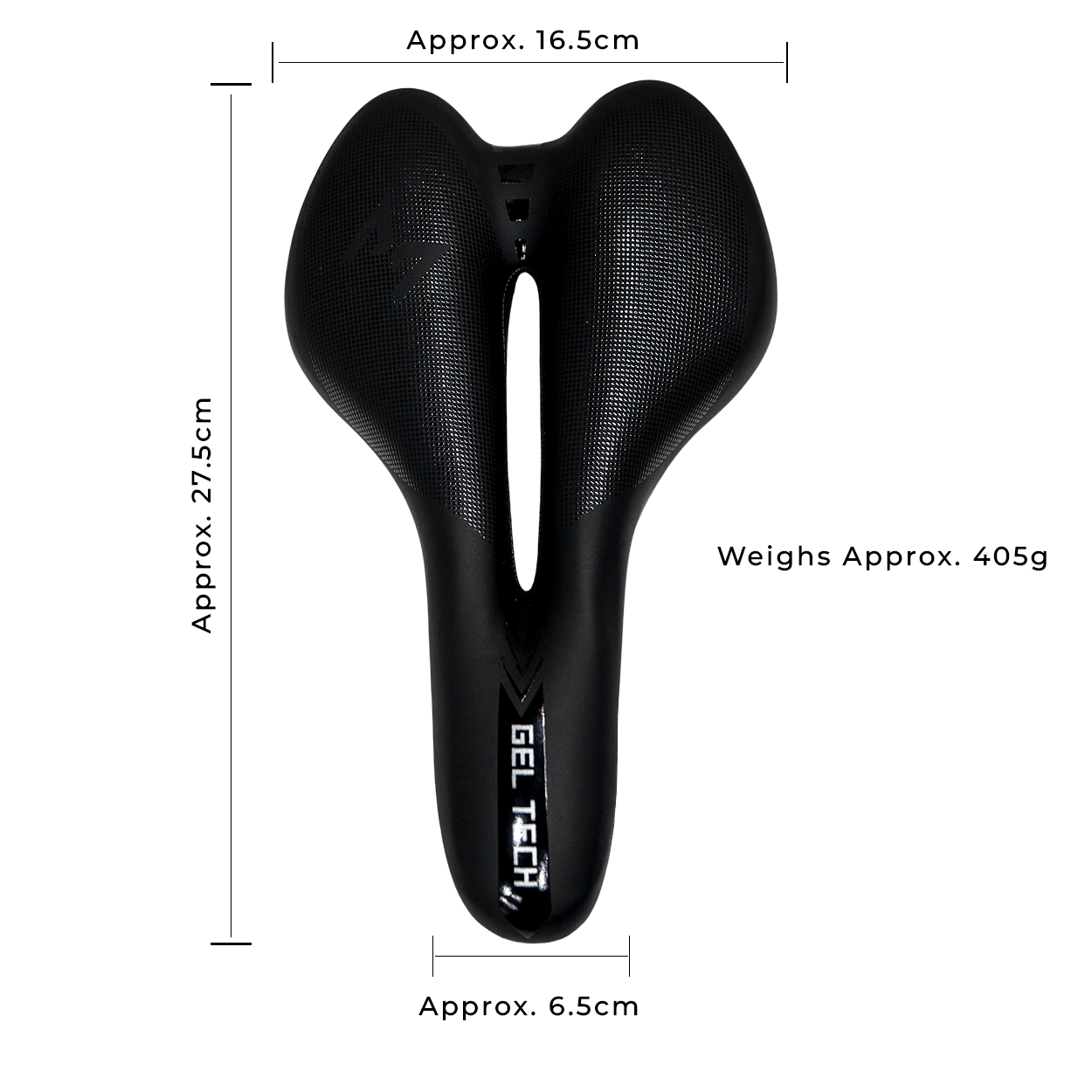 Ethereal ErgoComfort Gel Bicycle Seat with advanced cushioning technology on a white background, showcasing comfort and durability for cyclists.