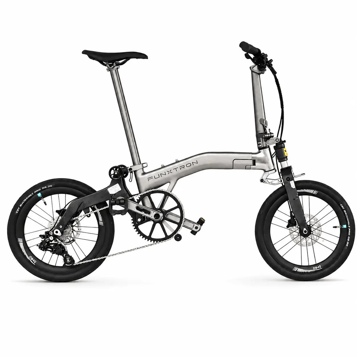 Funxtron Stardust 16” Dual Suspension Trifold Folding Bike