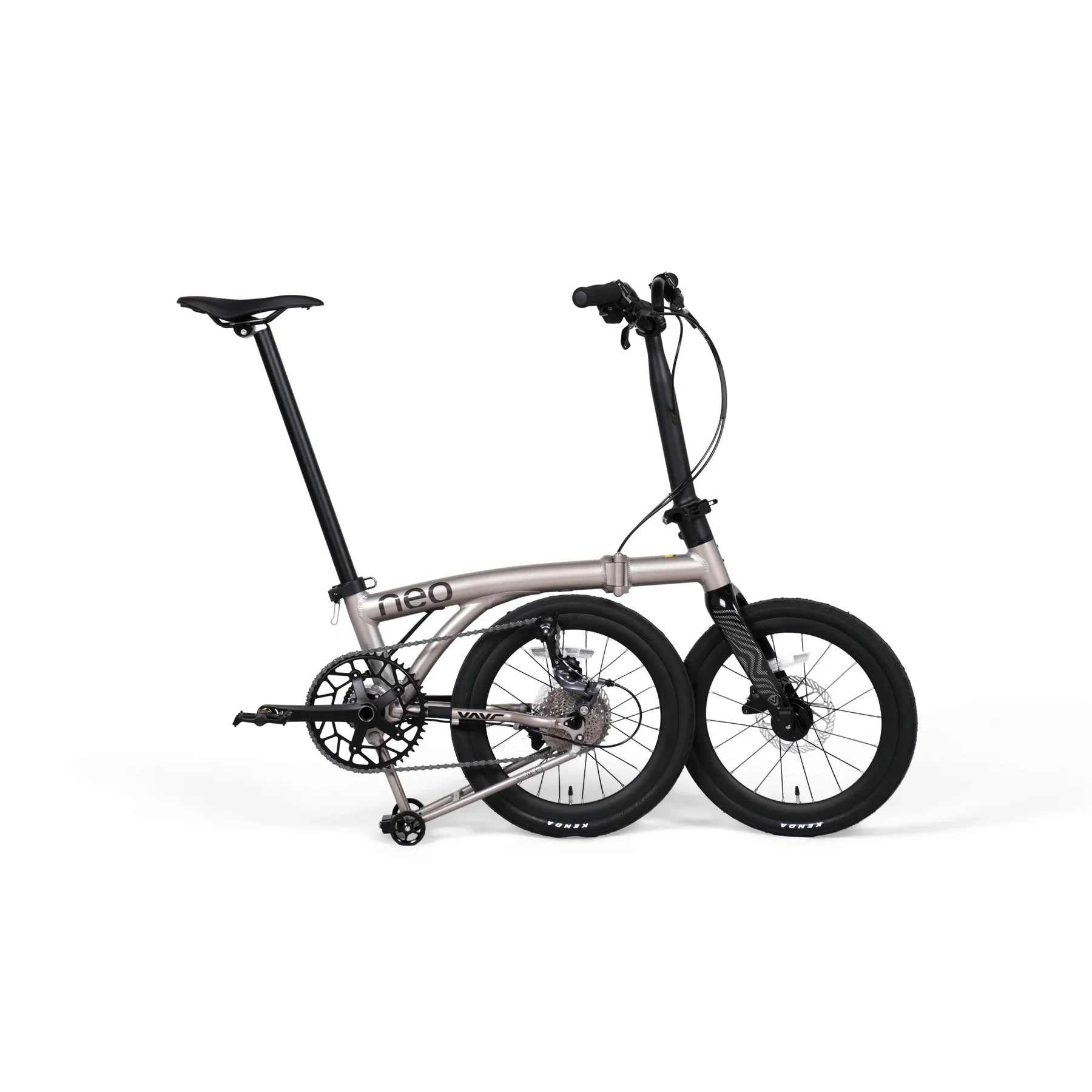 Java Neo 3 16” (349) Trifold Folding Bike – Alloy & Carbon Fork Edition | 9-Speed Hydraulic Disc