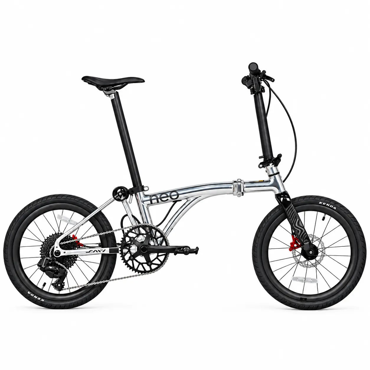 Java Neo 20 inch carbon fork Shimano CUES Titanium Color