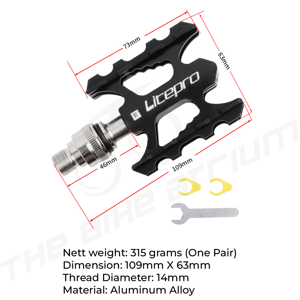 Litepro Detachable Pedals