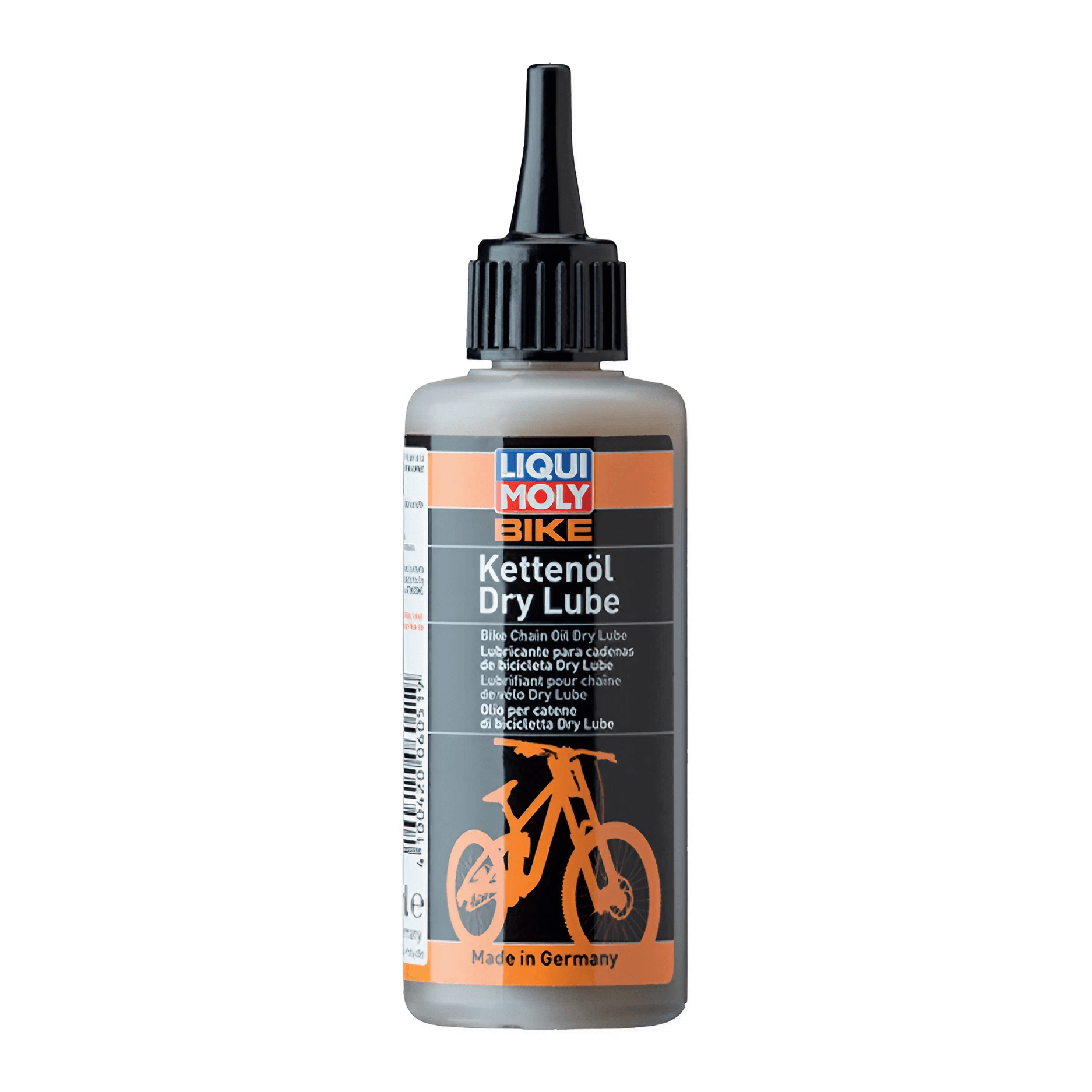Features and Benefits:  Reduces friction and wear Protects against dust and dirt Quick-drying for immediate use Suitable for all bicycle types Keep your ride smooth and your chain in top condition with Liqui Moly's 6051 Bicycle Chain Dry Lube.